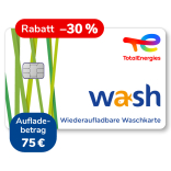 Waschkarte von TotalEnergies – 75 € Guthaben